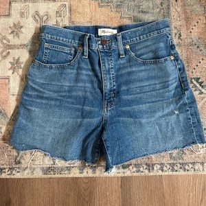 Madewell High Rise Denim Shorts
